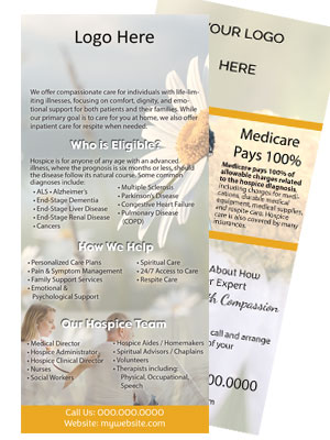 Hospice Rack Card Template - Every Moment Matters 