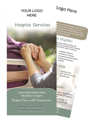 Hospice Rack Card Template - Gentle Embrace